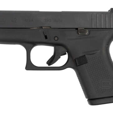 Glock 42 USA Used .380 ACP, 3.25" Barrel, Contrast Sights, Black, 2x 6rd - Handsguns | American Guns & Ammo