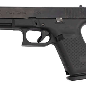 Glock 19 Gen5 AUS Used 9mm, 4" Barrel, Contrast Sights, Black, 15rd - Handsguns | American Guns & Ammo
