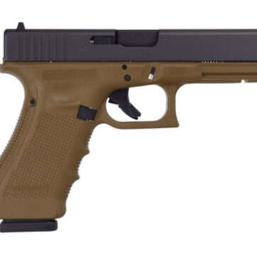 Glock G17 Gen4 9mm, 4.49", 10rd, FS, Flat Dark Earth Frame - Handsguns - American Guns & Ammo