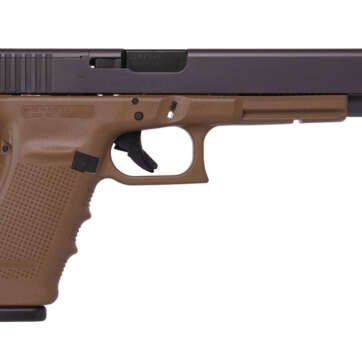 Glock 40 Gen4 MOS, 10mm, 6" Barrel, Dark Earth, Optic Ready, 3x 15rd Mags - Handsguns | American Guns & Ammo
