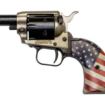 Heritage Rough Rider Barkeep .22 LR, 2" Barrel, US Flag Grips, Simulated Case Hardened, 6rd Heritage Rough Rider Barkeep .22 LR, 2" Barrel, US Flag Grips, Simulated Case Hardened, 6rd - Competition Guns - American Guns & Ammo