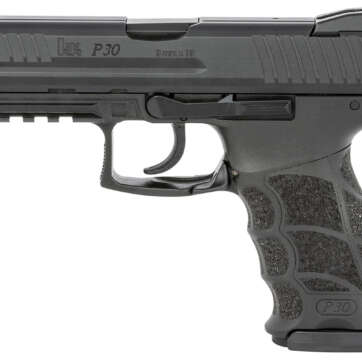 HK P30 V1 Light LEM 9mm, 3.85" Barrel, Fixed Sights, NTS, Black, 17rd - Handsguns | American Guns & Ammo