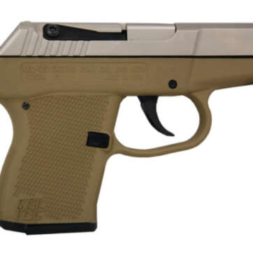 Kel-Tec P-3AT .380 ACP 2.76" Barrel Nickel Boron Slide Tan Grip/Frame Double Action Only 6rd - Handsguns | American Guns & Ammo