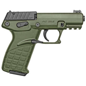 Kel-Tec P17 22 LR 3.93" 16+1 Black Slide Green Polymer Frame Threaded Barrel 3 Magazines - Handsguns - American Guns & Ammo