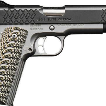 Kimber Aegis Elite Custom 9mm, 5" Barrel, FO Sights, Satin Silver, 9rd - Handsguns | American Guns & Ammo
