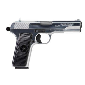 Zastava M70AA Tokarev Pistol (Soviet TT Type) 7.62x25 4.5" Barrel, Chromed Finish, 9rd Mag - Handsguns | American Guns & Ammo