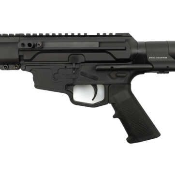 MCM Firearms DS9-S Side Charging Pistol, 9mm, 4.5" Barrel, MP5 Magazine, Black Cerakote - Handsguns | American Guns & Ammo