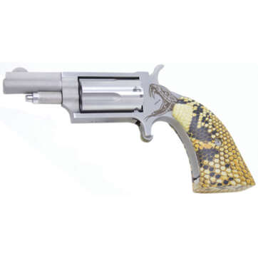 NAA Mini Anti-Venom 22 Mag, 1 5/8" Barrel, Snakeskin Print Boot Grip - Handsguns | American Guns & Ammo