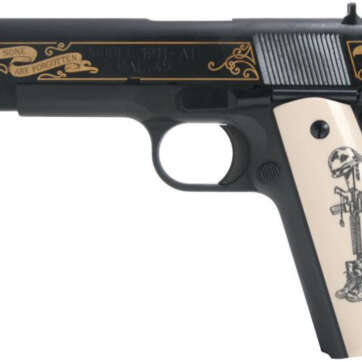 Springfield 1911-A1 Battlefield Cross Limited Edition 45 ACP Ivory-style Grips Plus extra Springfield Grips - Handsguns | American Guns & Ammo