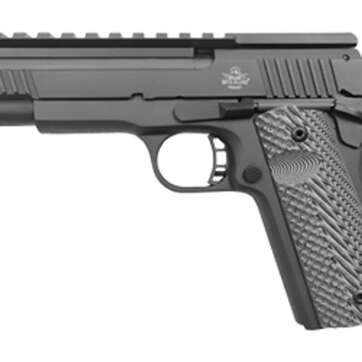 Rock Island XT 22 Magnum Pro-Match, Full Size, 22 WMR, 5" Barrel, Alloy Frame, Black Parkerized Finish, G10 Grips, Tactical Rail Optic Mount, 14Rd Mag - Handsguns | American Guns & Ammo