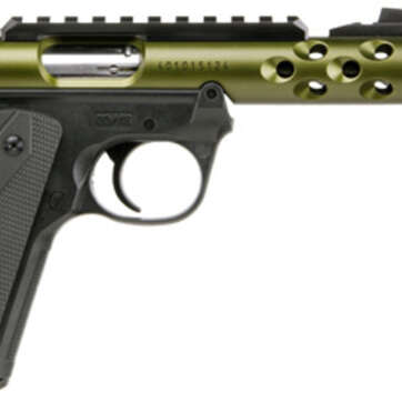 Ruger MKIV 22/45 Lite .22 LR, 4.4" Threaded Barrel, Green Anodized, 10rd - Handsguns | American Guns & Ammo
