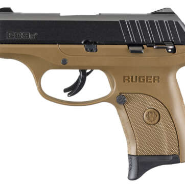 Ruger EC9s 9mm, 3.12" Barrel, Fixed Sights, Manual/Trigger Safety, FDE, 7rd - Handsguns | American Guns & Ammo