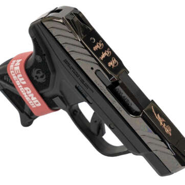 Ruger LCP II Rose Gold .380 ACP, 2.75" Barrel, Rose Gold Engraving, Black, 6rd - Handsguns | American Guns & Ammo