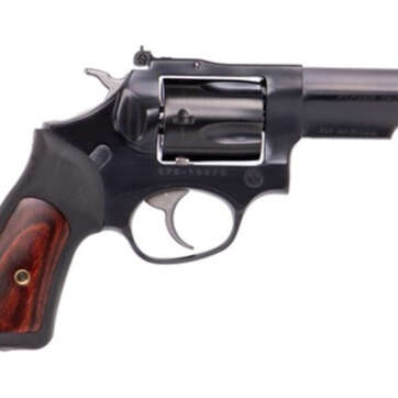 Ruger SP101 .357 Magnum, 3" Blued Half Lug Barrel, 5rd, Black Rubber Grips W/Wood Insert - Handsguns | American Guns & Ammo