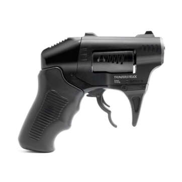 Standard Manufacturing Thunderstruck Double Action Revolver, 22 WMR, 1.25" Steel Barrel, Aluminum Frame, Black, Polymer Grips, 8Rd - Handsguns | American Guns & Ammo