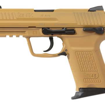 Heckler & Koch HK45 Compact Tan Frame & Slide (V1) 4.4" Barrel 8 Rd Mag - Handsguns - American Guns & Ammo