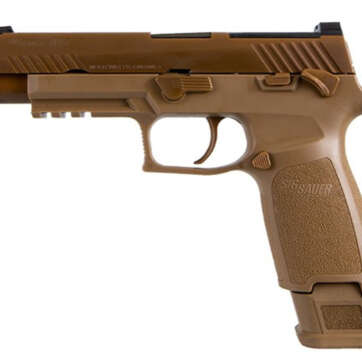 Sig P320 M17 9mm, Military Surplus, 4.7" Barrel, Siglite NS, Coyote, 17rd/21rd - Handsguns | American Guns & Ammo