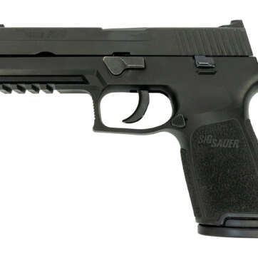 Sig P250 Full Size Used .45 ACP, 4.7" Barrel, Contrast Sights, Black Nitron, 10rd/14rd No Box - Handsguns | American Guns & Ammo