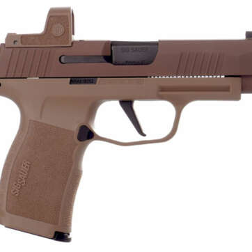 Sig Sauer NRA P365 XL 9mm, 3.7" Barrel, X-Ray3 & Romeo Zero, Coyote, 12rd/15rd - Handsguns | American Guns & Ammo