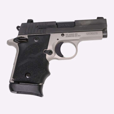 SIG P938 Ghost 9mm, 3" Barrel, Contrast Sights, Nitron Slide, Black Frame, 7rd - Handsguns | American Guns & Ammo