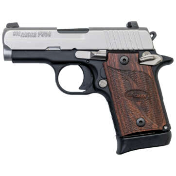 Sig P938 SAS Used 9mm, 3" Barrel, Siglite, Walnut, SS/Black, 6rd - Handsguns | American Guns & Ammo