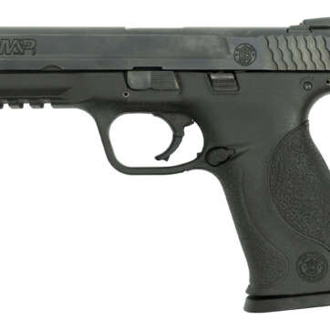 Smith & Wesson M&P9 9mm, Trade-In, 4.25" Barrel, No Thumb Safety, CT Laser Grip, Black, 17rd - Handsguns | American Guns & Ammo