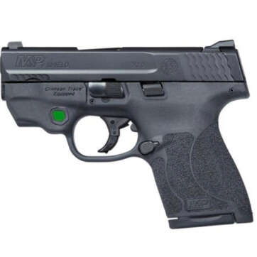 Smith & Wesson M&P Shield M2.0 9mm, 3.1" Barrel, CT Green Laser, 7/8rd Mags - Handsguns - American Guns & Ammo