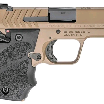 Springfield 911 Micro Compact 9mm Desert Flat Dark Earth, Hogue Grips, 2xMags - Handsguns | American Guns & Ammo