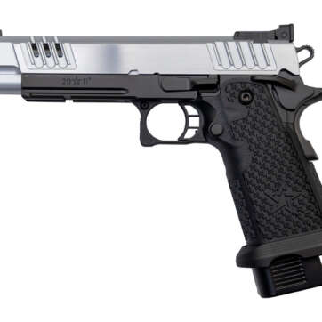 Staccato XL 9mm, 4.4" Bull Barrel, G2, Dawson Fiber Optic, SS Slide, DLC Barrel, Black, 17rd/20rd - Handsguns | American Guns & Ammo