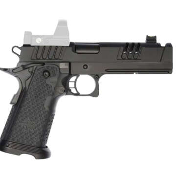 Staccato XC 9mm, 5" FlaTec Barrel, Dawson Fiber Optic Sights, DLC, 17rd/20rd - Handsguns | American Guns & Ammo