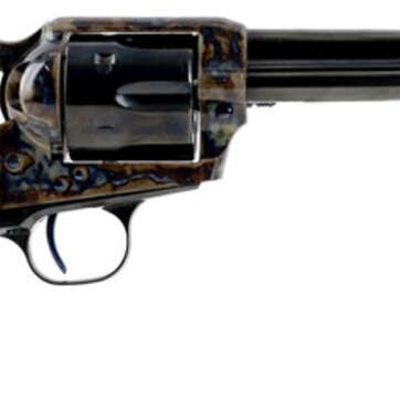 Standard Mfg Single Action Revolver 45 Colt 5.5" Barrel, Blue/Case Hardened, Walnut 1 Pc Grip - Handsguns | American Guns & Ammo