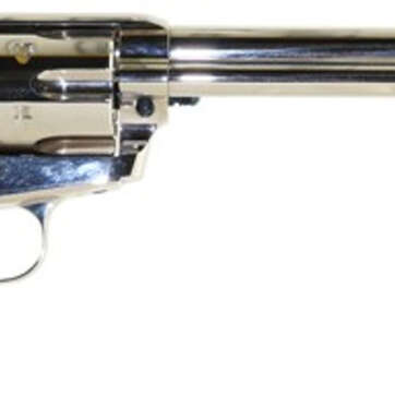 Standard Mfg Single Action Revolver 45 Colt 7.5" Barrel, Nickel Plated, Walnut 1 Pc Grip - Handsguns | American Guns & Ammo