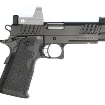 Staccato P DUO 9mm, 4.4" Bull Barrel, Tactical DUO Sights, Black DLC, 17/20rd - Handsguns | American Guns & Ammo
