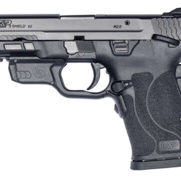 Smith & Wesson M&P Shield EZ M2.0 Compact 9mm, 3.675" Barrel, Crimson Trace Laser, Manual Safety, Black, 8rd - Handsguns | American Guns & Ammo