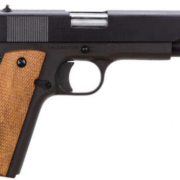 Taylor's & Company 1911 Compact, .45 ACP, 3.63" Barrel, Checkered-Walnut Grip, 7rd - Handsguns | American Guns & Ammo