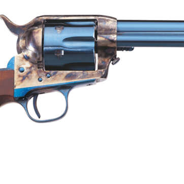 Uberti Old Model 1873 Cattleman, 4.75" Barrel, Charcoal Blue, Walnut, 6rd - Handsguns | American Guns & Ammo