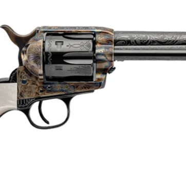 Uberti 1873 Cattleman Outlaws & Lawmen "Dalton" .45 Colt, 5.5", Pearl, Blued, 6rd - Handsguns | American Guns & Ammo