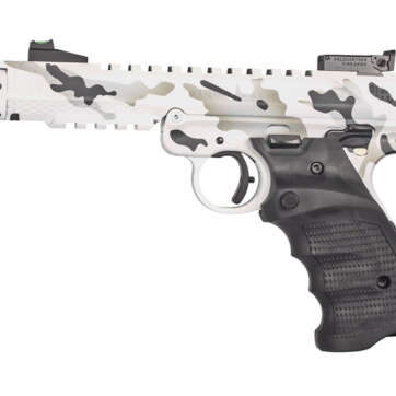 Volquartsen Arctic Mamba-TF .22 LR, 4.5" Barrel, FO Front/Target Rear, Arctic Camo, 10rd Volquartsen Arctic Mamba-TF .22 LR, 4.5" Barrel, FO Front/Target Rear, Arctic Camo, 10rd - Handsguns - American Guns & Ammo