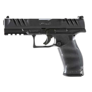 Walther, PDP, Optics Ready, Semi-automatic, Polymer Frame, Striker Fired, Full Size Frame, 9mm, 4.5" Barrel, Adjustable Rear Sight, Black, 18Rd - Handsguns | American Guns & Ammo