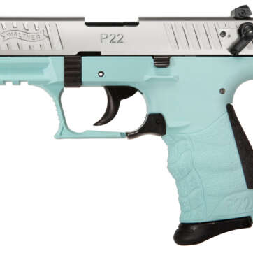 Walther P22 QD .22 LR, 3.42" Barrel, Adj. Sights, Angel Blue, 10rd - Handsguns | American Guns & Ammo