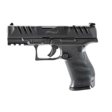 Walther, PDP, Optics Ready, Semi-automatic, Polymer Frame, Striker Fired, Compact Frame, 9mm, 4" Barrel, Black, Adjustable Rear Sight, 15Rd - Handsguns | American Guns & Ammo