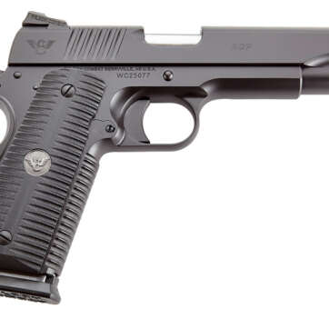 Wilson Combat ACP 9mm, 5" Barrel, Fixed Sights, Tactical Bullet Proof Thumb Safety, 10rd - Handsguns | American Guns & Ammo