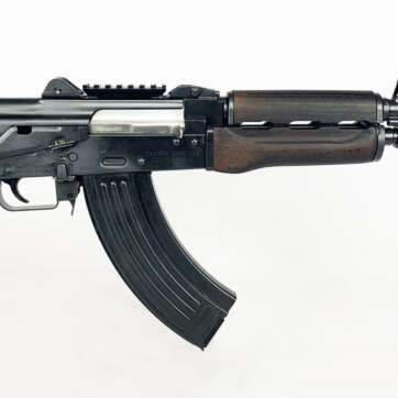 Zastava ZPAP92 With Booster AK-47 Pistol 7.62 x 39 10" Barrel Dark Wood, Top Rail, Rear Rail 30rd Mag - Handsguns | American Guns & Ammo