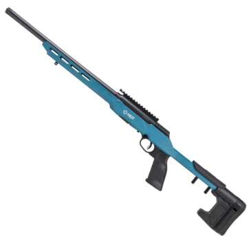 Savage A22 Precision 22 Long Rifle 18in Blue Titanium/Black Semi Automatic Modern Sporting Rifle - 10+1 Rounds - Modern Sporting Rifles - American Guns & Ammo