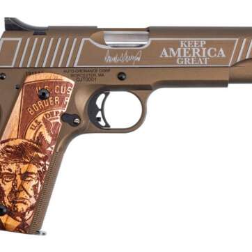 AUTO-ORDNANCE 45TH PRESIDENT TRUMP 1911 BRONZE/COPPER .45 ACP 5" BARREL 7-ROUNDS - 1911 | American Guns & Ammo