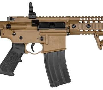 CROSMAN DPMS SBR AIRGUN FLAT DARK EARTH .177 25-ROUNDS FULL-AUTO - Airsoft Rifles - American Guns & Ammo