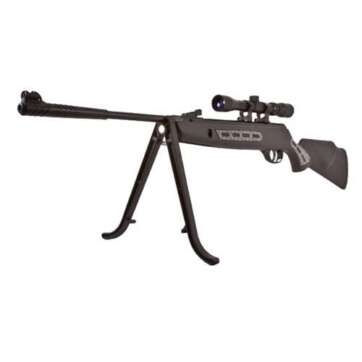 HATSAN 1000 VORTEX GAS PISTON AIR GUN RIFLE COMBO BLACK .22 AIR 17.7 INCH 1 RD INCLUDES 3-9X32MM SCOPE - Air Gun Rifles | American Guns & Ammo