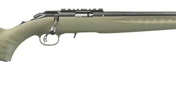 RUGER AMERICAN RIMFIRE OD GREEN .22 LR 18" BARREL 10-ROUNDS INCLUDES SWIVEL STUDS - Bolt Action Rifles - American Guns & Ammo