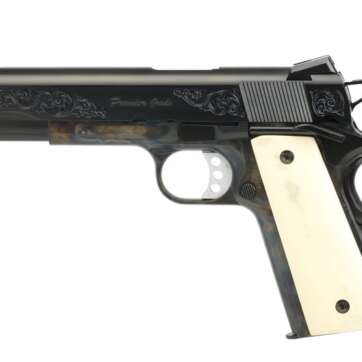 SPRINGFIELD ARMORY GARRISON PREMIER GRADE CASE HARDENED .45 ACP 5" BARREL 7-ROUNDS ENGRAVED SPRINGFIELD ARMORY GARRISON PREMIER GRADE CASE HARDENED .45 ACP 5" BARREL 7-ROUNDS ENGRAVED - 1911 - American Guns & Ammo