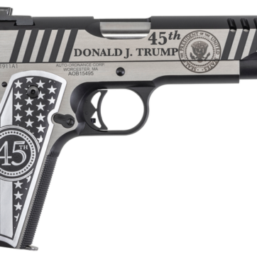 AUTO-ORDNANCE 1911 TRUMP ONE STAINLESS .45 ACP 5" BARREL 7-ROUNDS - 1911 | American Guns & Ammo